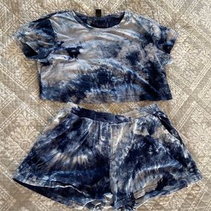 Tie Dye Shorts Set